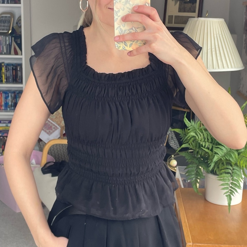 Elegant Black Women's Top